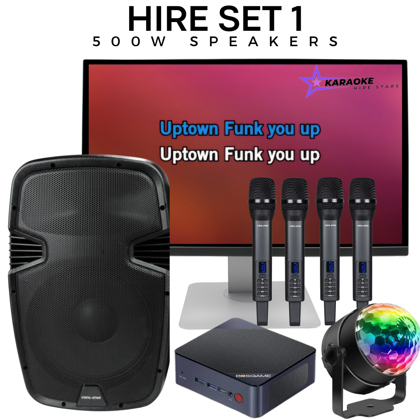 Karaoke Hire Set 1