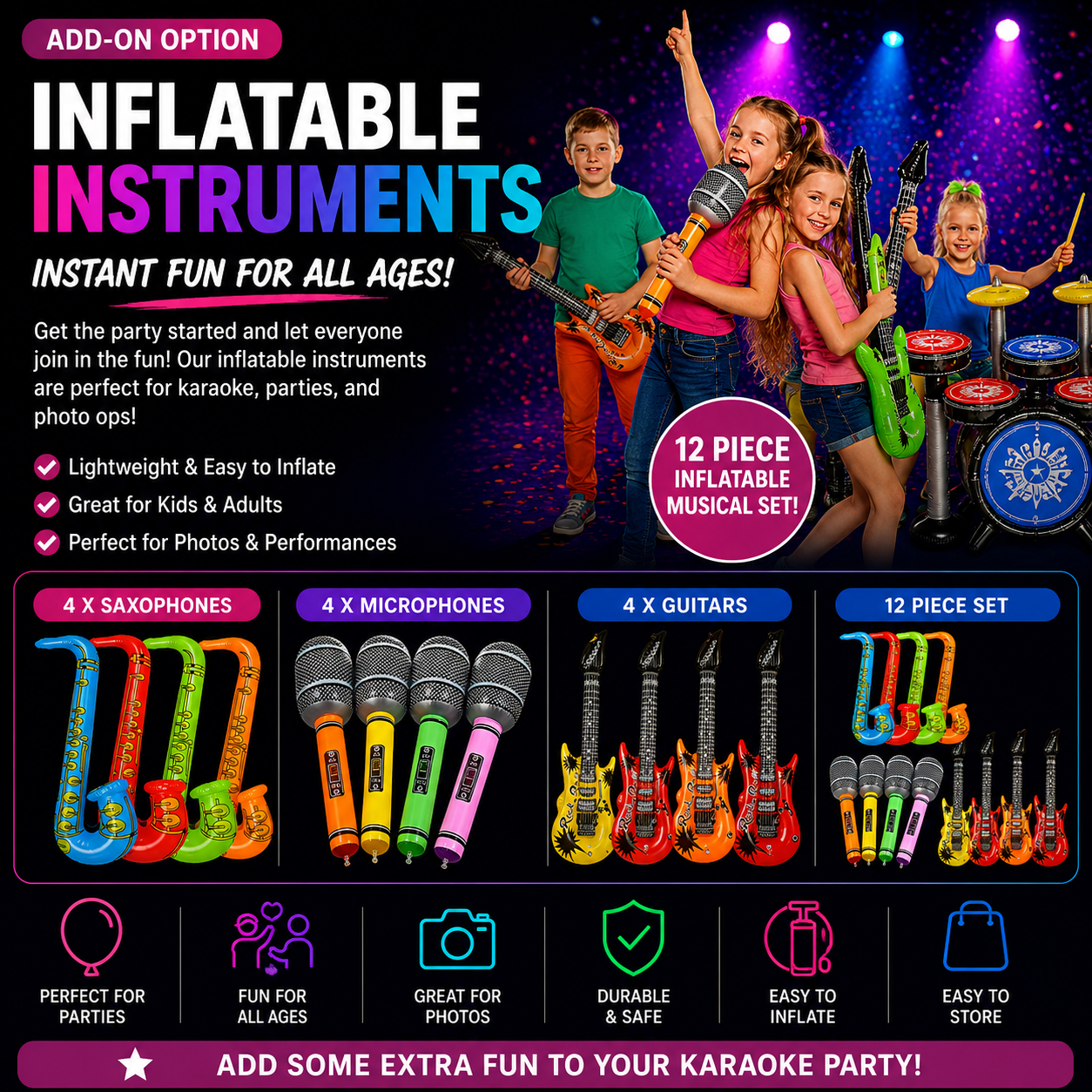 Inflatable Musical Instruments Accessories