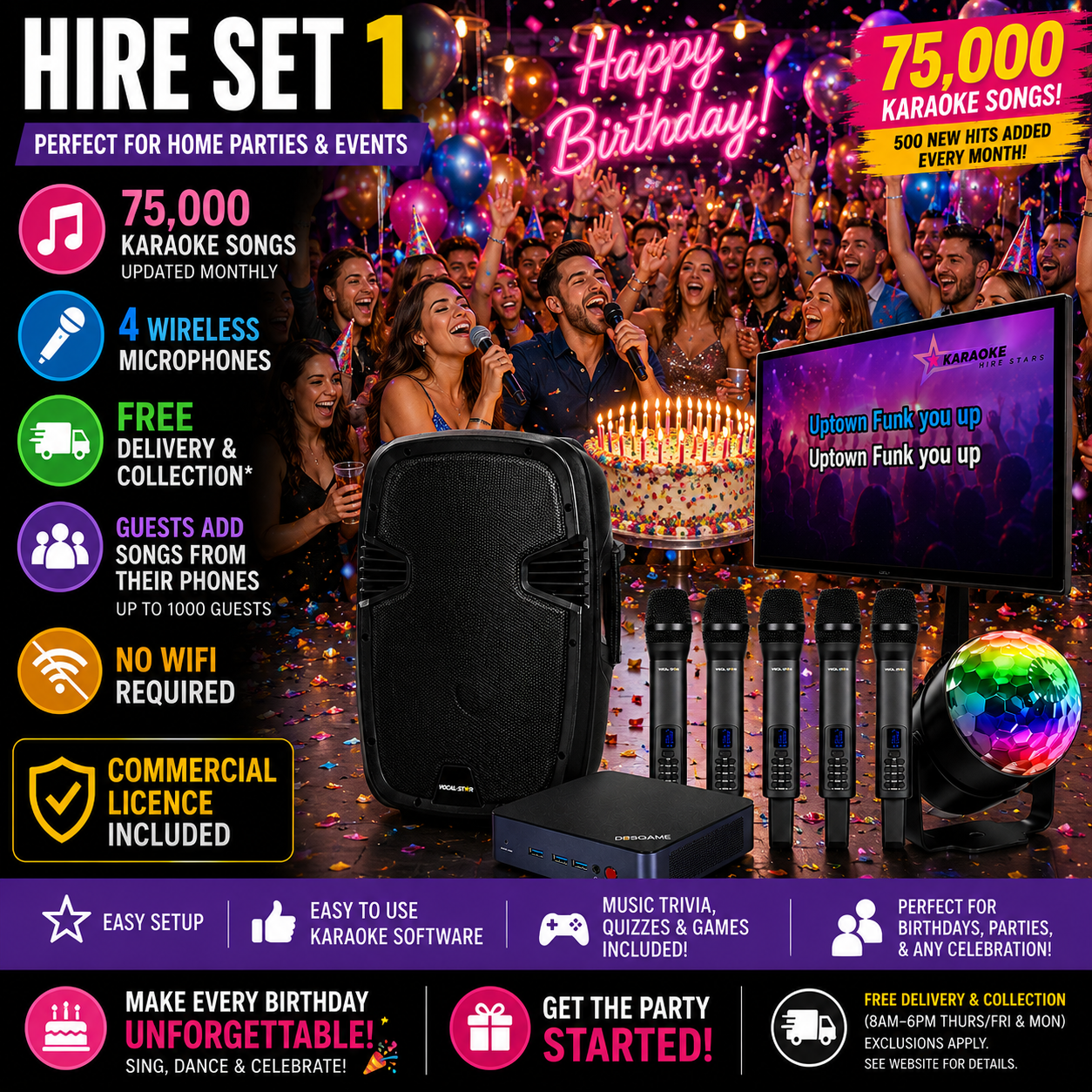 Ultimate Karaoke System -  Hire Set 1