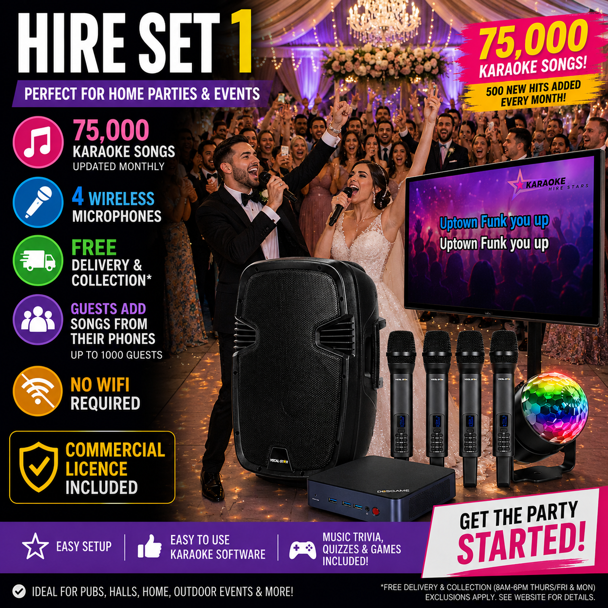 Ultimate Karaoke System -  Hire Set 1