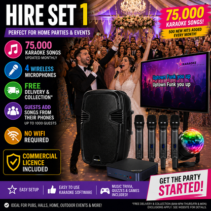 Ultimate Karaoke System -  Hire Set 1