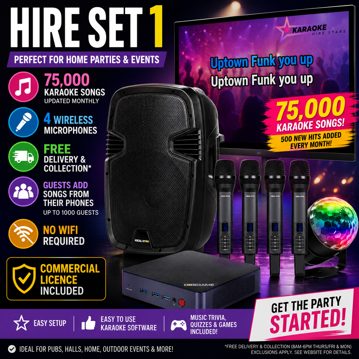 Ultimate Karaoke System -  Hire Set 1