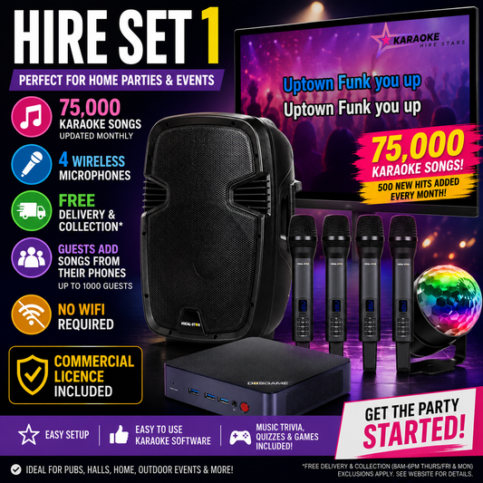 Ultimate Karaoke System -  Hire Set 1